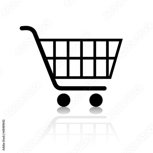 Warenkorb Einkaufswagen Web Icon Button Set