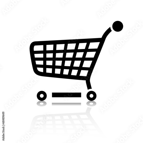 Warenkorb Einkaufswagen Web Icon Button Set