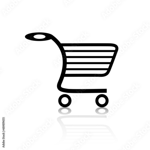 Warenkorb Einkaufswagen Web Icon Button Set