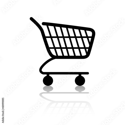 Warenkorb Einkaufswagen Web Icon Button Set