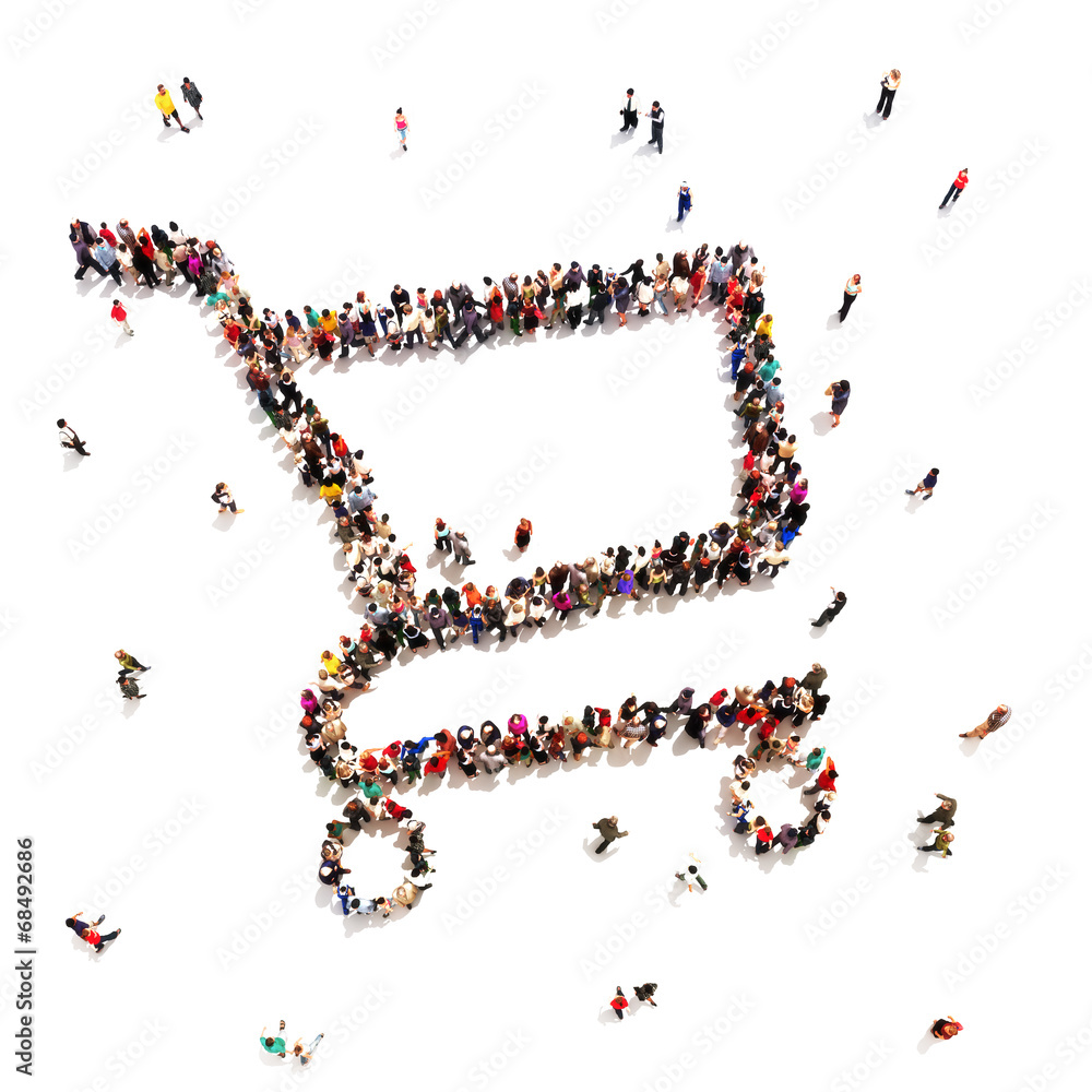 People that like to shop. People that like to shop.