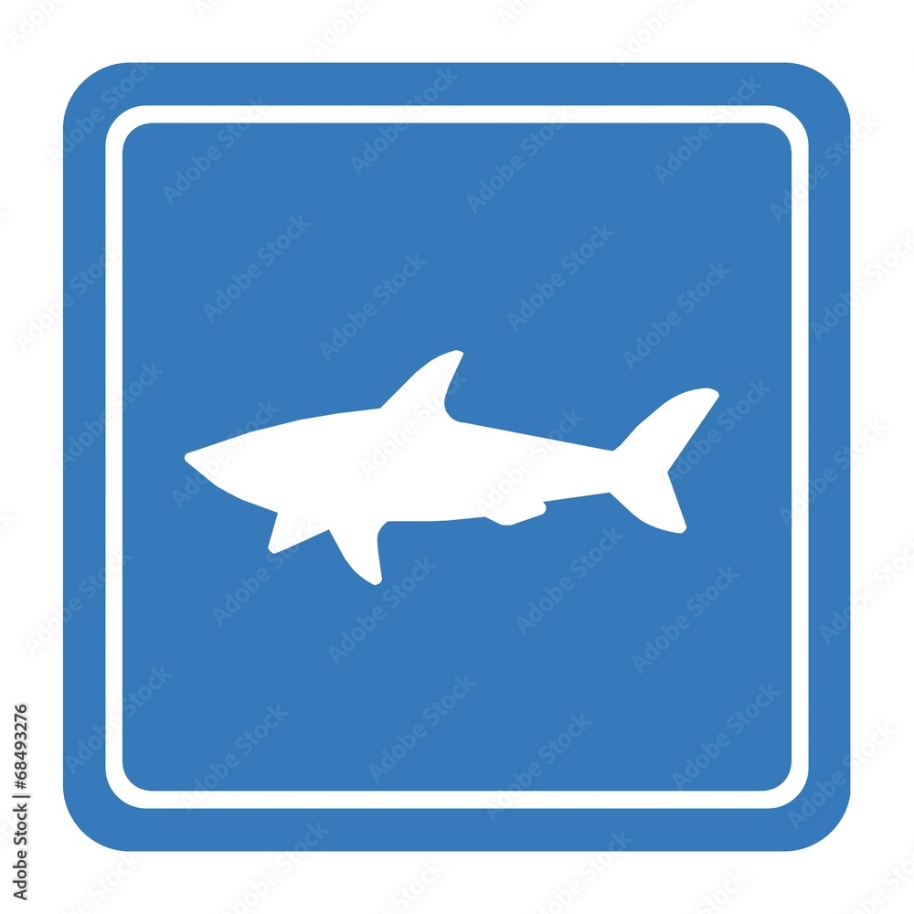 Requin dans un panneau Requin dans un panneau