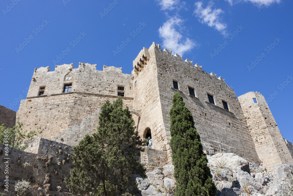 the castle of Lindos, Rhodes Island
