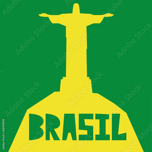 Brazil Stylish Illustration Isolated On Background