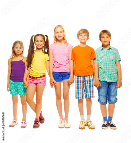 Full length photo of five children