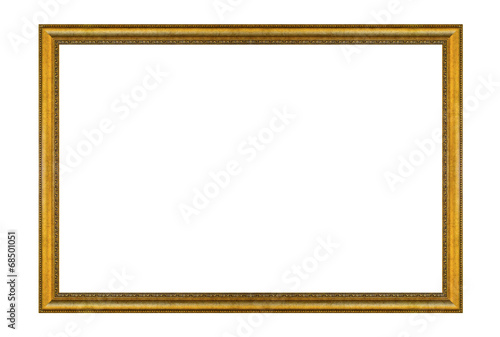 Antique frame isolated on the white background