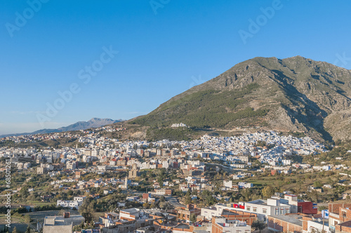 Wallpaper Mural Chefchaouen blue town general view at Morocco Torontodigital.ca
