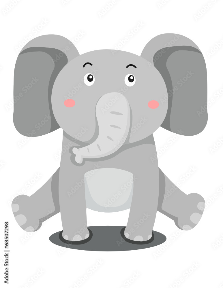 Naklejka premium Elephant