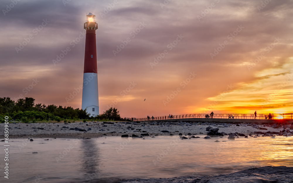 Sunset over Barnegat Lighthouse