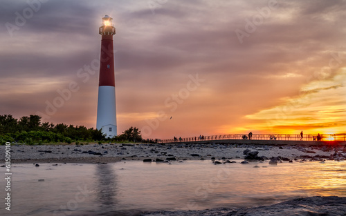 Sunset over Barnegat Lighthouse
