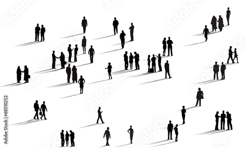 Group Of Business People Standing Outdoor