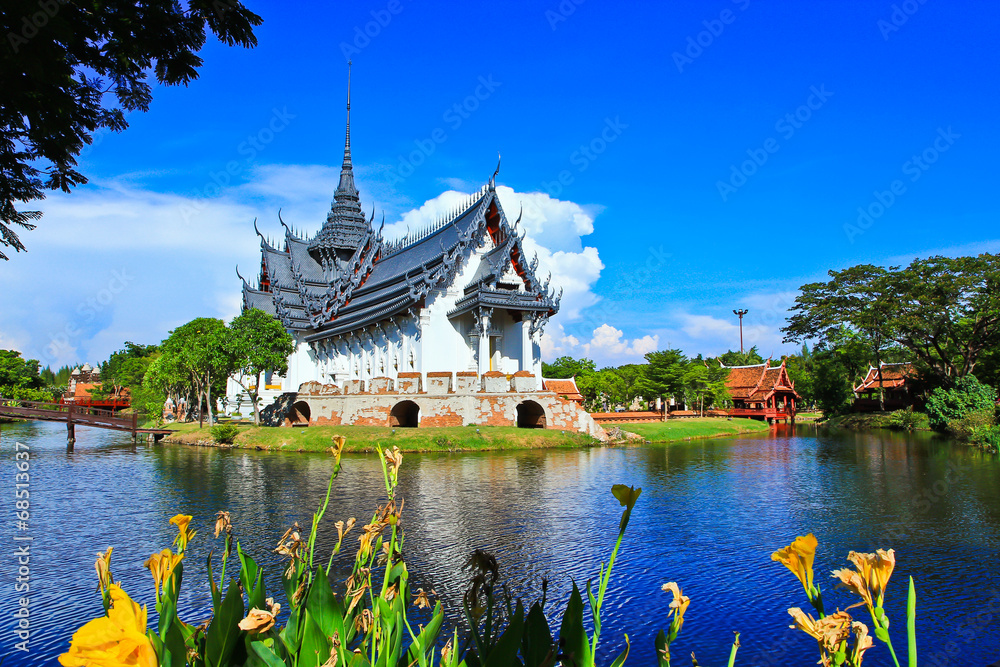 Naklejka premium Sanphet Prasat Palace in Thailand