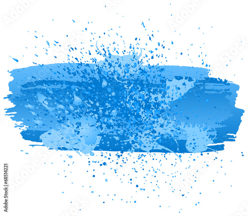 blaue Farbspritzer