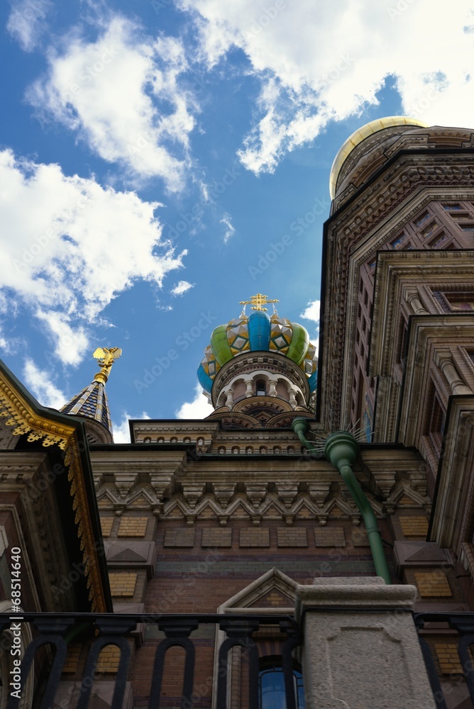 Detail of Russia Orthodox Church Spas na Krovi, St. Petersburg
