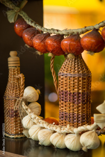 Decoration in the restaurant