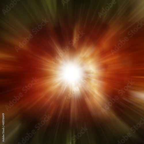 Fototapeta Naklejka Na Ścianę i Meble -  Explosion of red galaxy