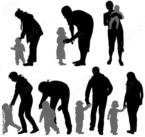 Family silhouettes