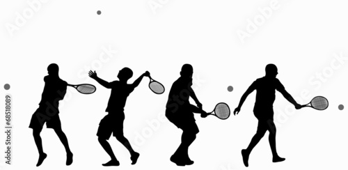 Man playing tennis