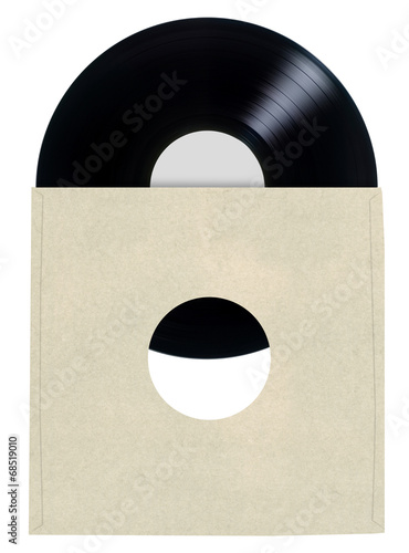Blank Vinyl Record Sleeve......