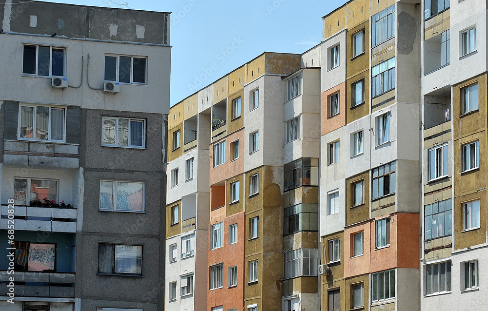 Old apartments in Bulgaria