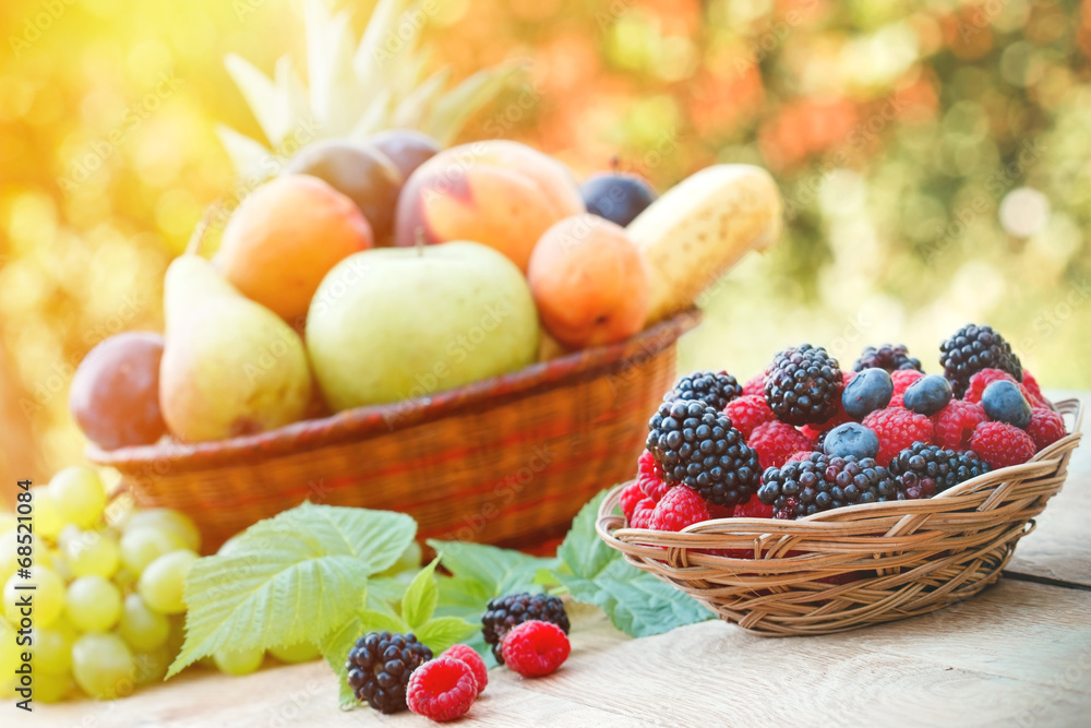 Healthy food - organic food (fresh fruits) Healthy food - organic food (fresh fruits)