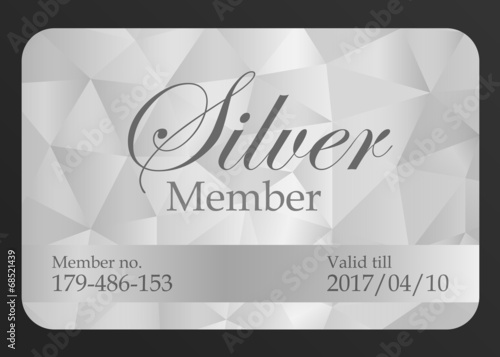 Silver member card