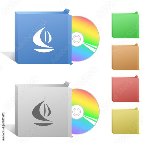 Ship. Box with compact disc.