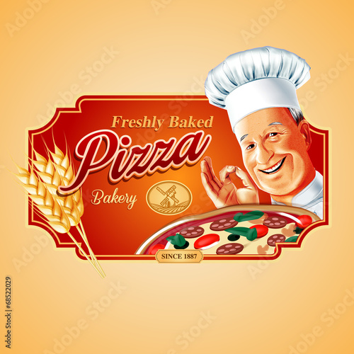 pizza freshly baked