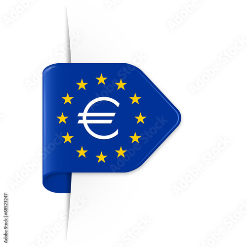 EURO € - Sticker Pfeil mit Schatten