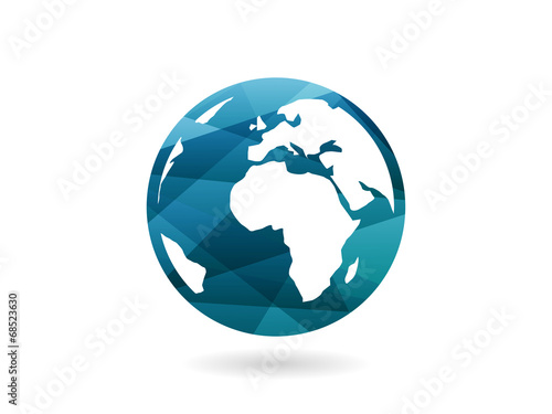Abstract earth globe sphere graphic template concept vector