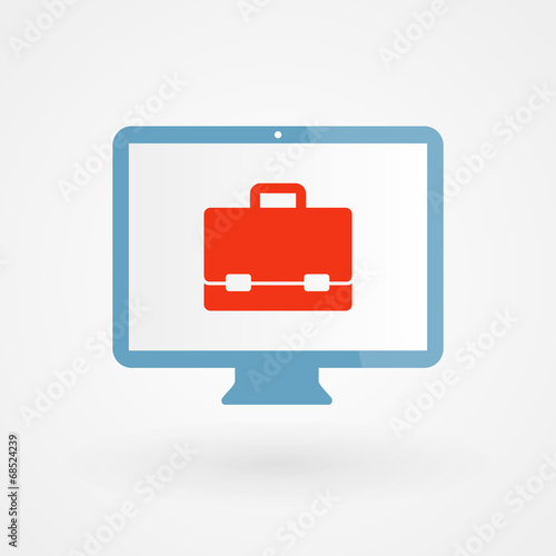 Desktop and briefcase