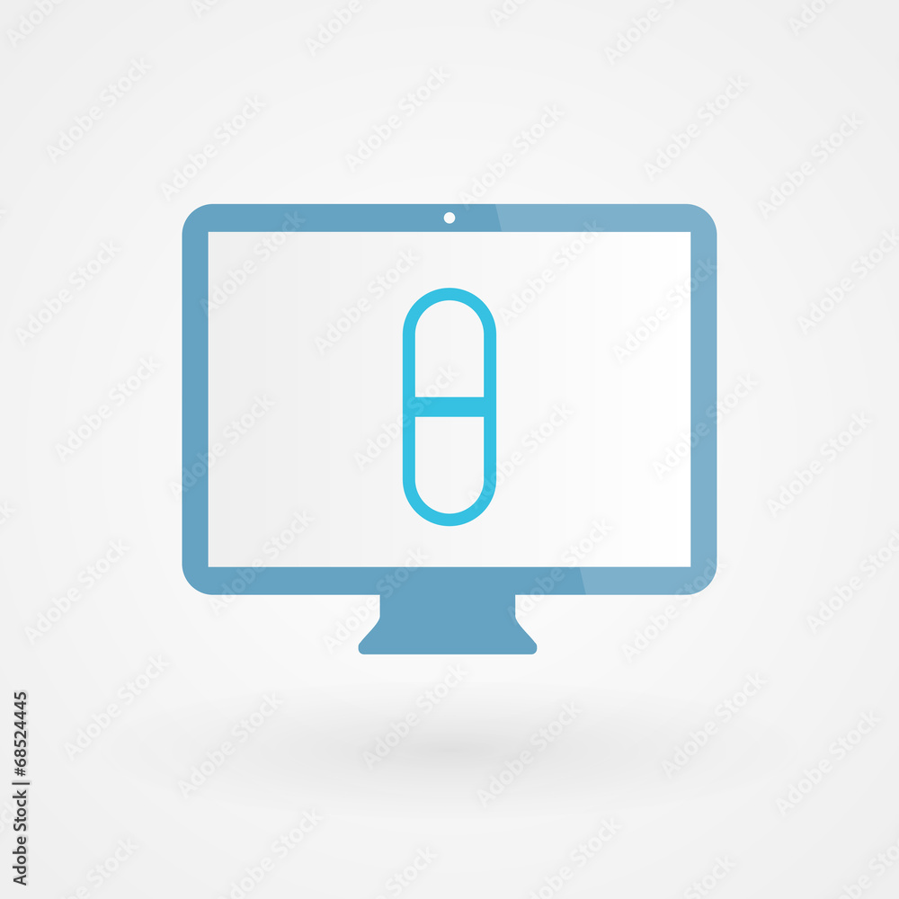Desktop and pill Desktop and pill