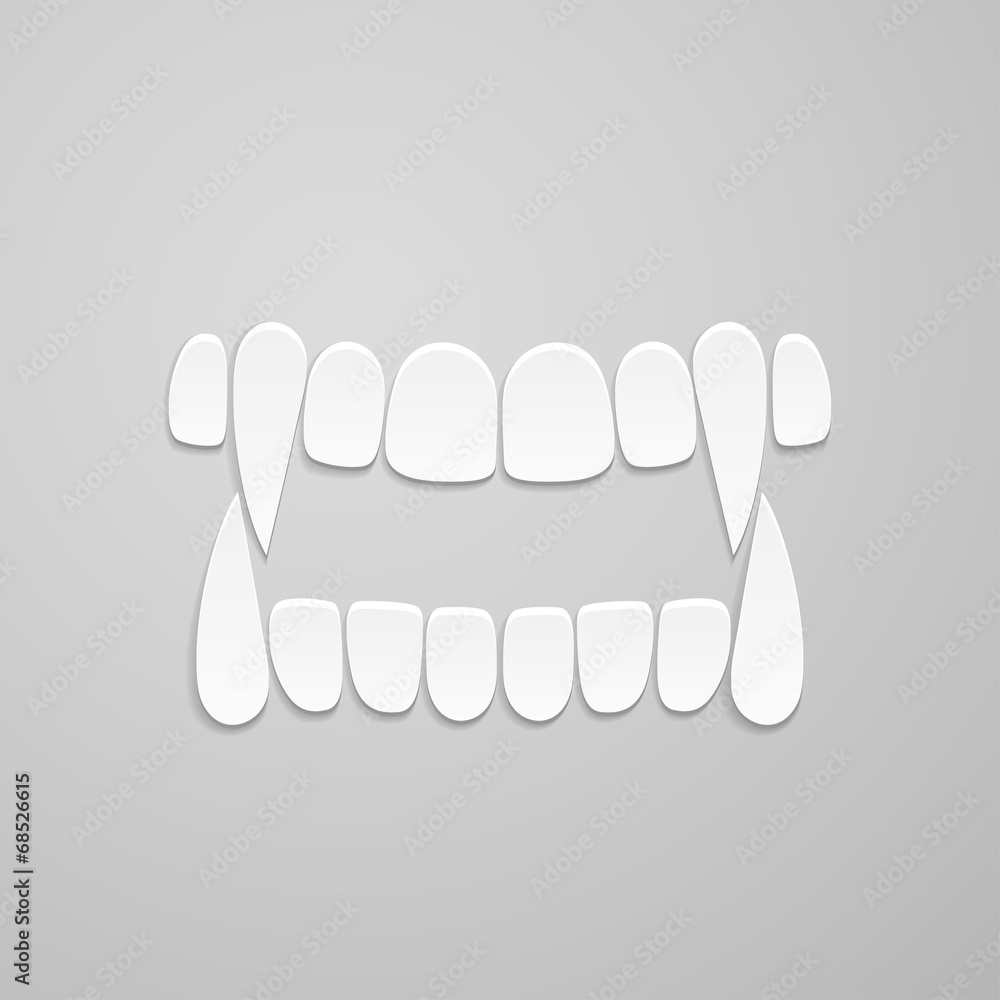 Jaw with canines Jaw with canines