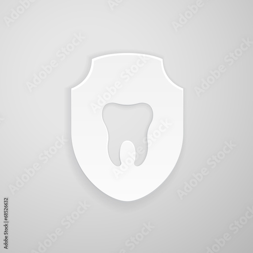 Emblem human tooth