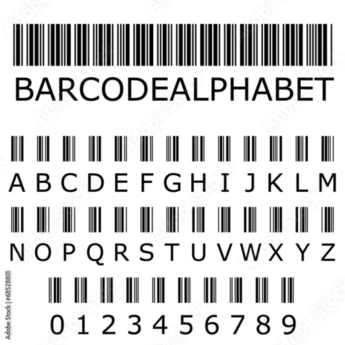 Illustration of Barcode Alphabet