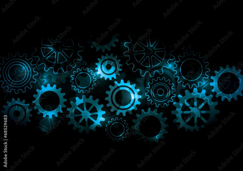Glowing Cogs & Gears Glowing Cogs & Gears