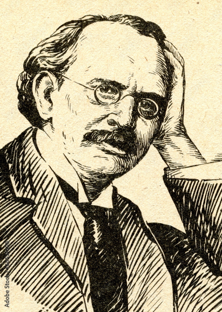 J. J. Thomson, English physicist Stock Illustration