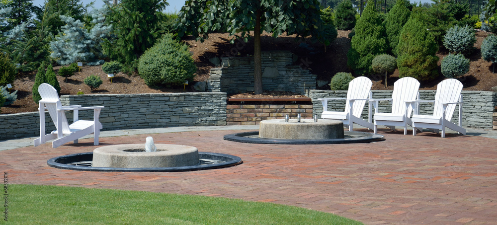 Naklejka premium In the garden