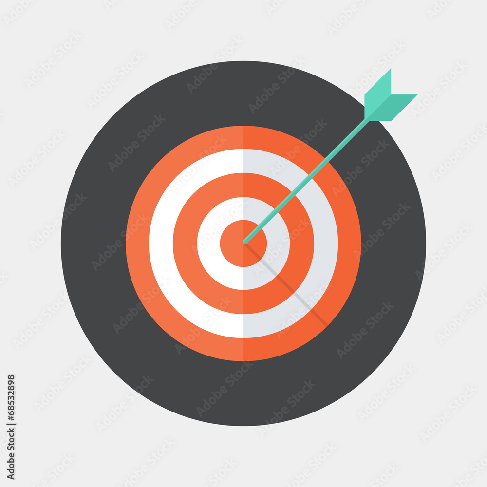 Flat target icon Flat target icon
