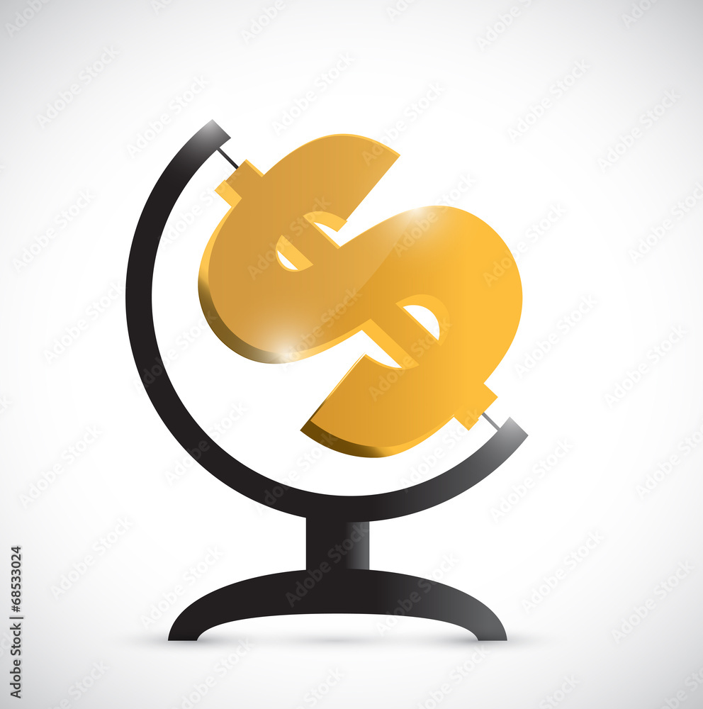 dollar atlas symbol illustration design dollar atlas symbol illustration design