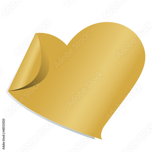 button gold metallic background  heart