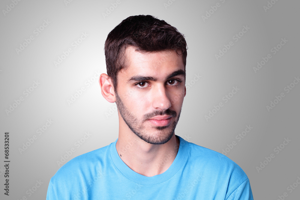 Fototapeta premium young teenager student serious face