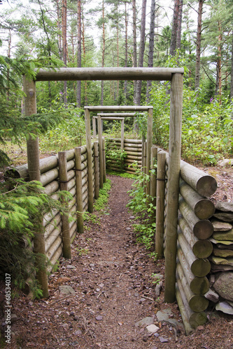 military trench