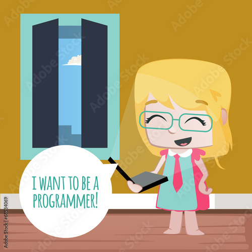 Professions Vector Girls