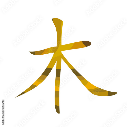 Chinese Calligraphy Set - Wood