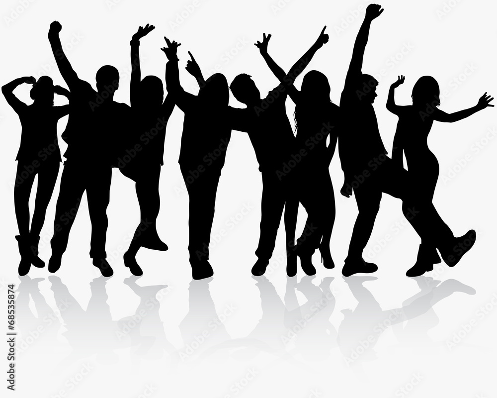 Fototapeta premium People silhouettes