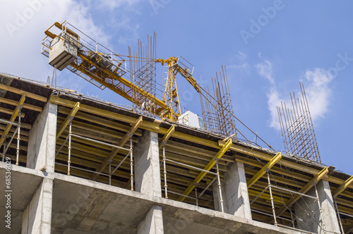 House construction, crane