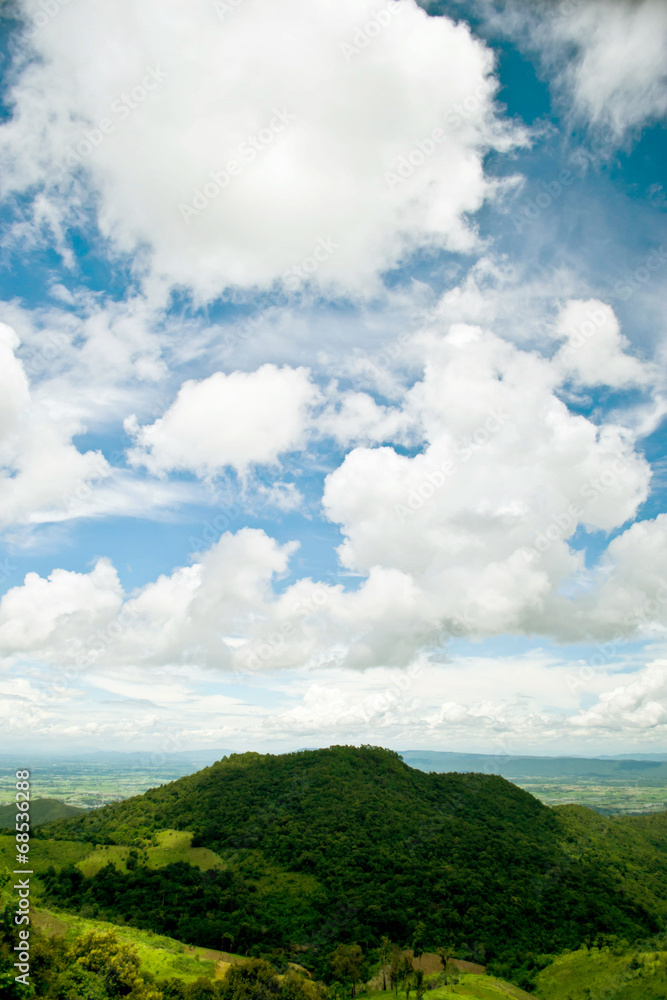 mountains green grass and blue sky landscape mountains green grass and blue sky landscape