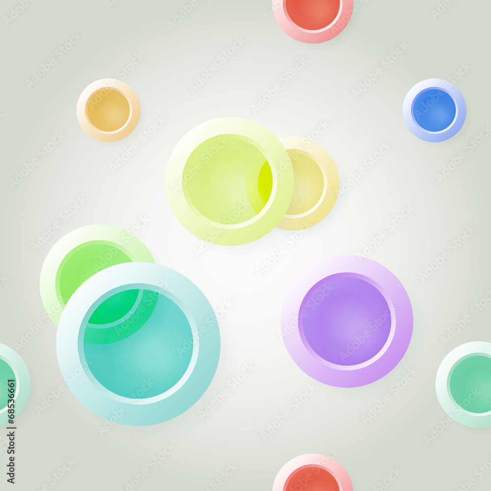 Obraz premium Paper on abstract circle background drop shadows