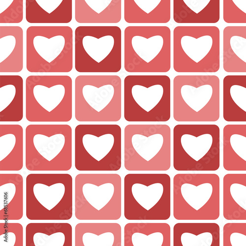 Seamless pattern with hearts for Valentine's Day